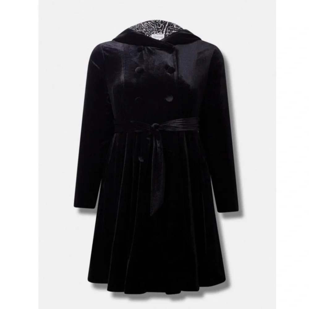 TORRID NWT Warner Brothers Harry Potter Velvet Hooded Swing Coat - Picture 5 of 7